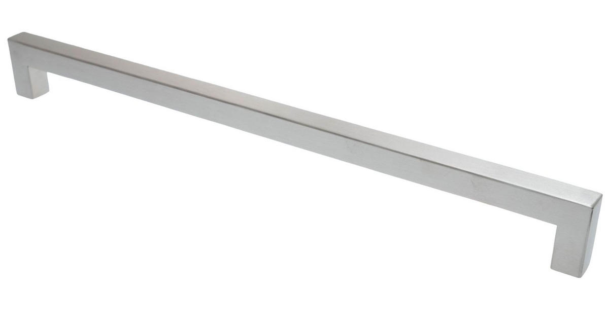 MÖBELGRIFF BA 480mm, Küchengriff Edelstahl gebürstet, Türgriff eckig - Grau, Metall (1.4/3.5/49.4cm)