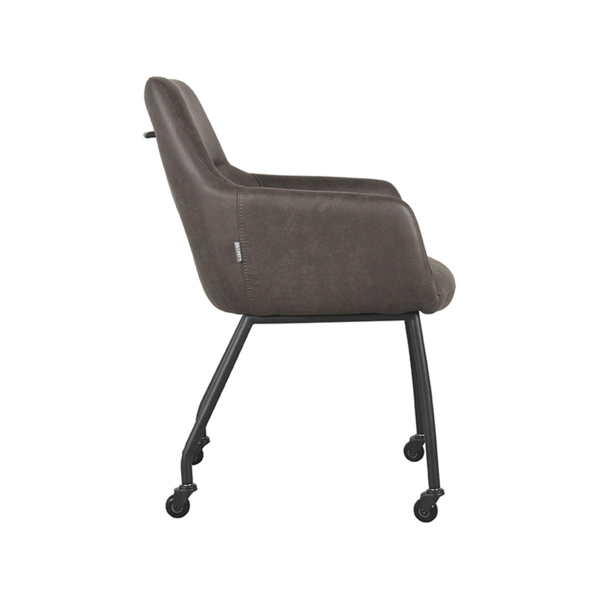 ESSZIMMERSTUHL Lenny Grau 64/56/84 cm 2er-Set - Grau, Textil (56/84/64cm) - LABEL51