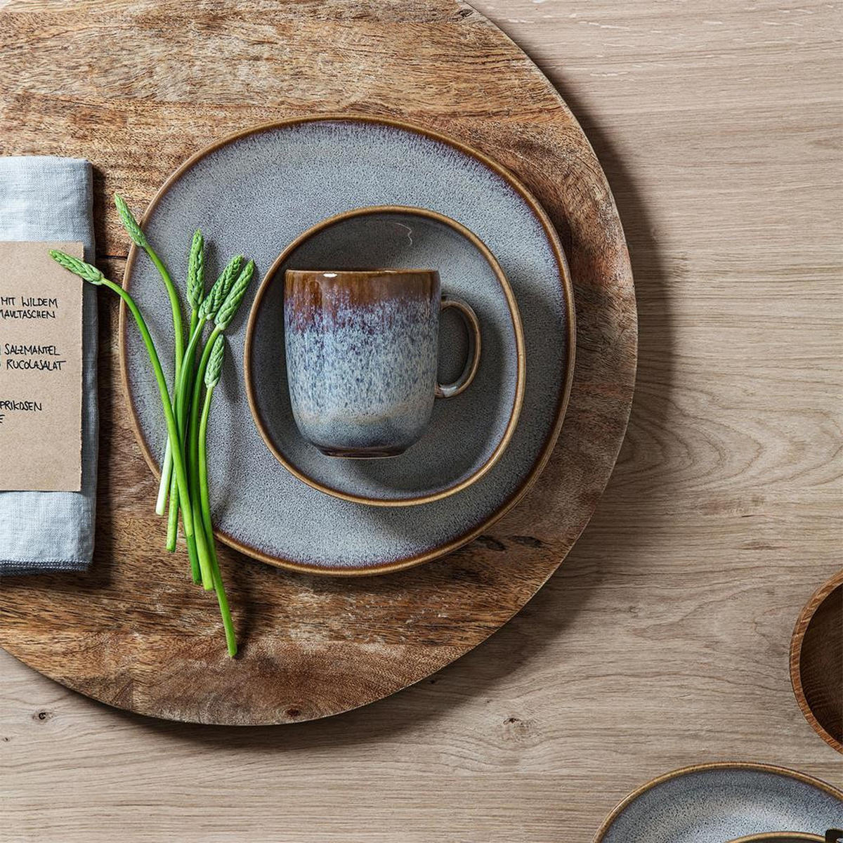 BECHER MIT HENKEL Lave Beige 400 ml 6er Set - Beige, Keramik (0.4L) - like.Villeroy & Boch