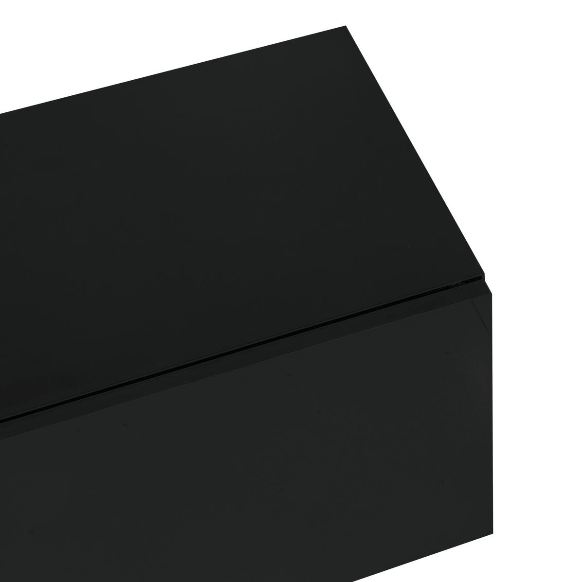 TV-SCHRANK- und Couchtisch-Set 170/35/46 cm & 100/60/41,5 cm mit Stauraum und Soft-Close-Scharnieren, Schwarz - Schwarz, Holzwerkstoff (170/46/35cm) - Redom
