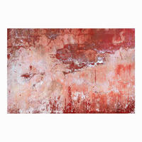 FOTOTAPETE Grunge Betonwand Rot 288/190 cm - Rot, Papier (288/190cm) - Bilderwelten