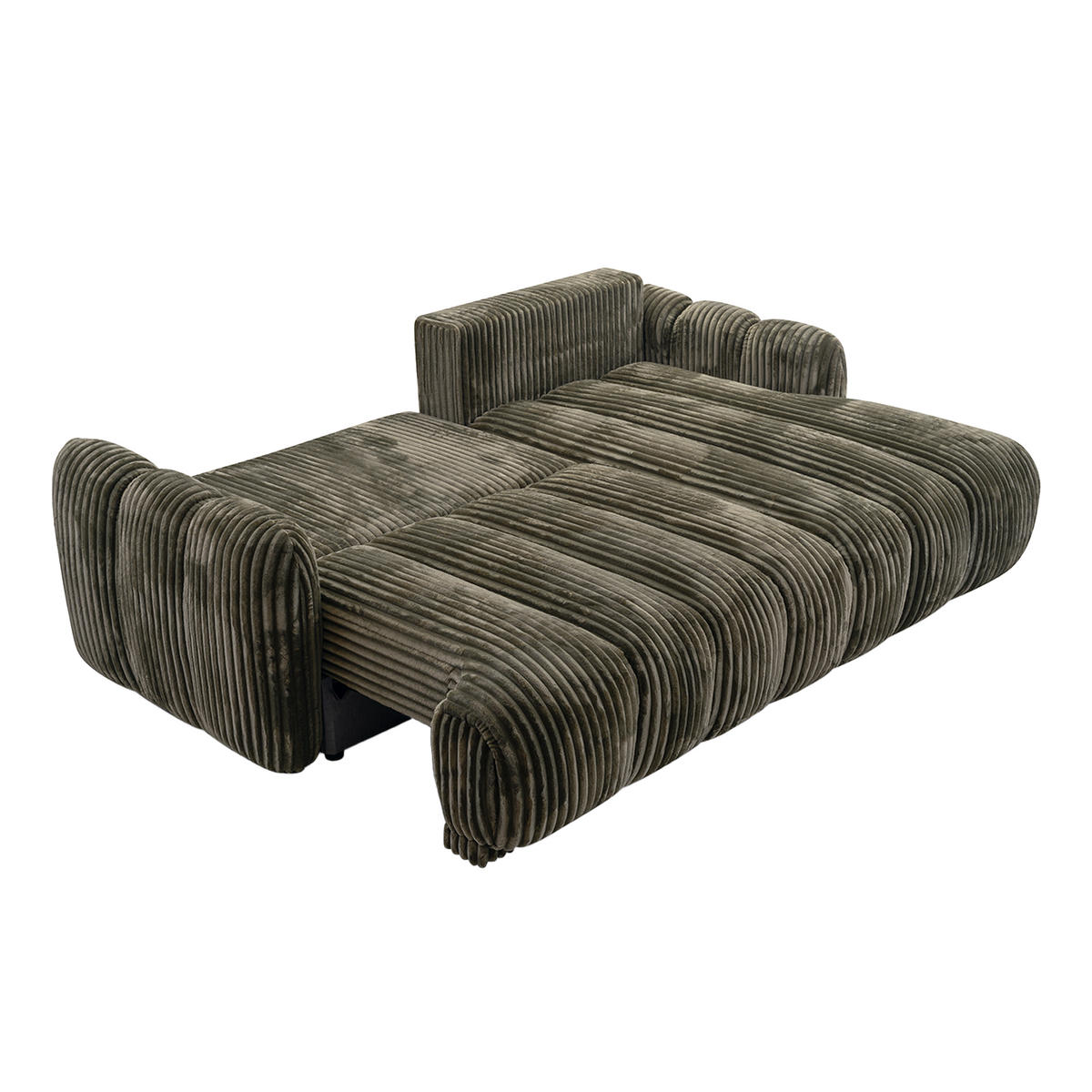 ECKSOFA CAMILO mit Schlaffunktion, Grün - Grün, Textil (220/150cm) - Fedve