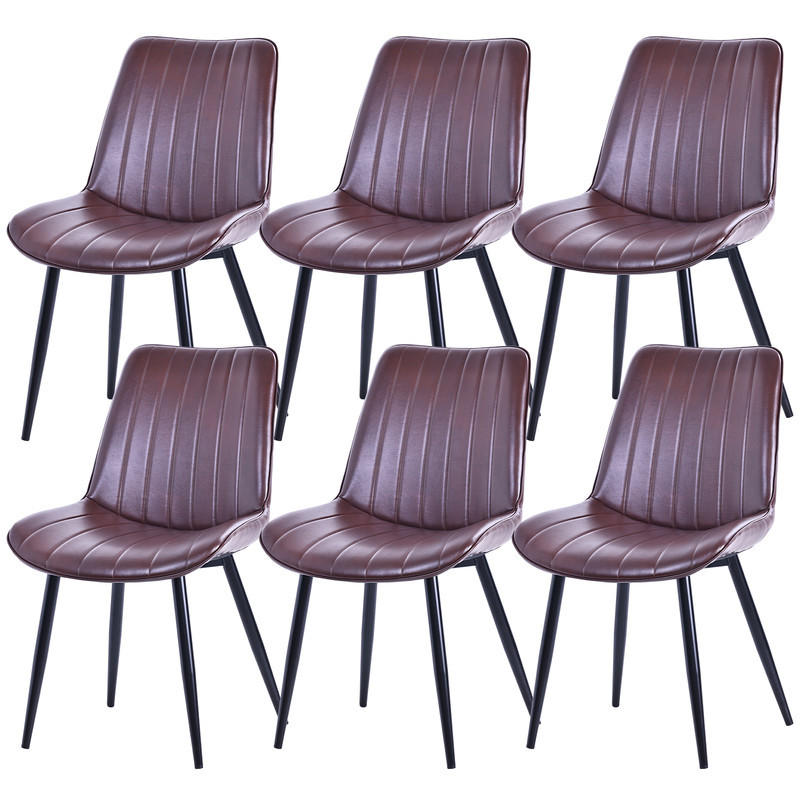 Homavo Stuhl-Set Dunkelbraun 53x88x62.5 cm