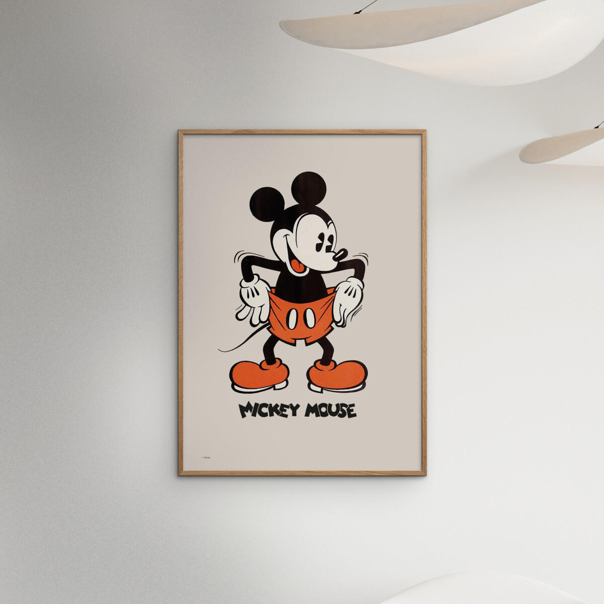 POSTER Disney - Mickey Mouse Vintage No. 02 - Beige, Papier (70/100/0.1cm) - Poster&Frame