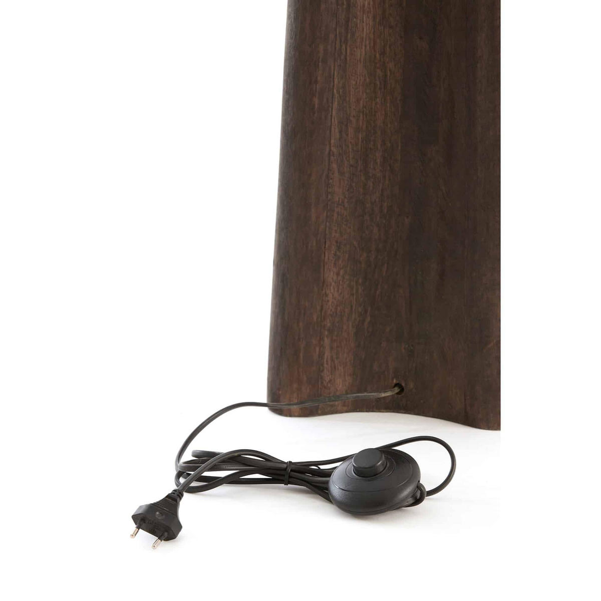 STEHLAMPE - Grau - 23/23/125 cm - Grau, Holz (23/23/125cm) - Light & Living