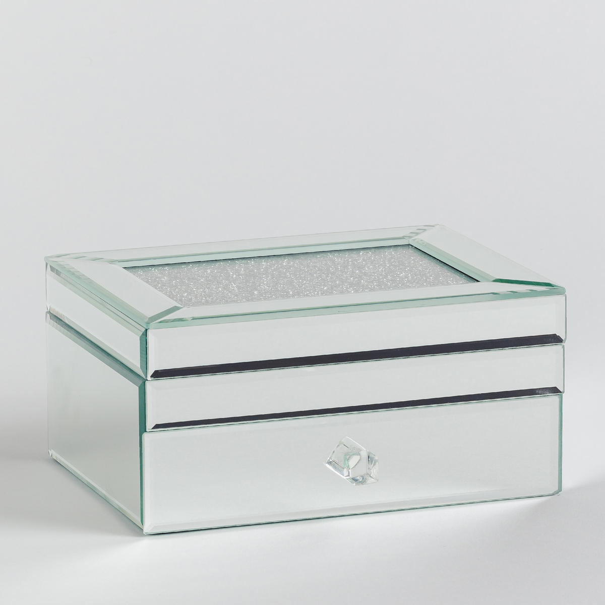 SCHMUCKKÄSTCHEN Diamentdust - Silberfarben, Glas (17/10.5/22cm) - home&you
