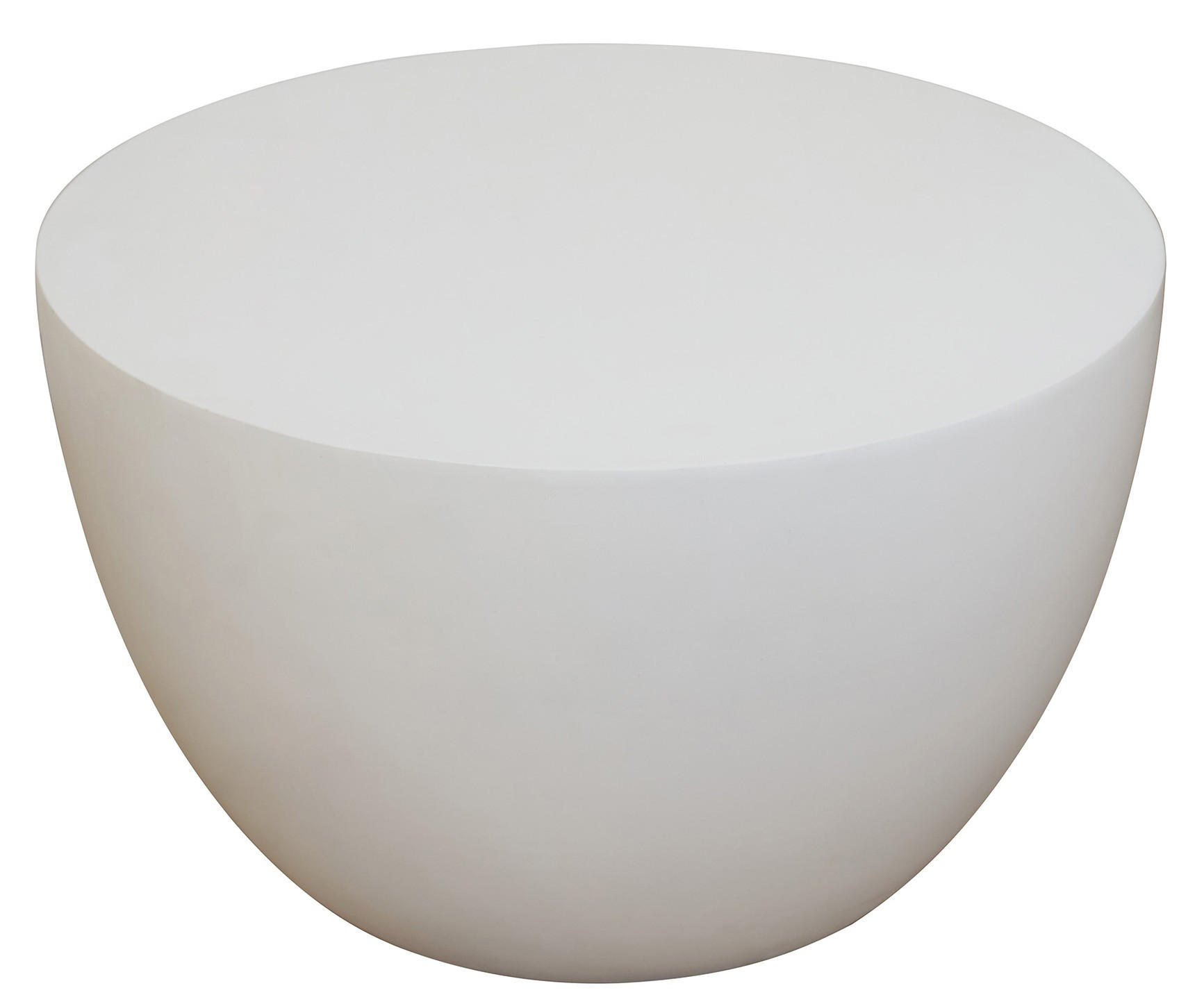 COUCHTISCH Rund Weiß 64 x 64 x 38 cm - Weiß, Metall (64/64/38.5cm) - Nordlys