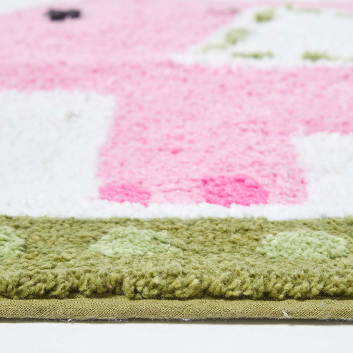 KINDERTEPPICH Rosa Elefant, Baumwolle 50/80 cm - Multicolor, Textil (50/80cm) - Homescapes