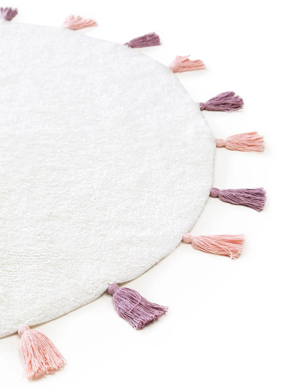 KINDERTEPPICH waschbar Malu Rosa ø 120 cm rund - Rosa, Naturmaterialien/Textil (120/120cm) - Lytte