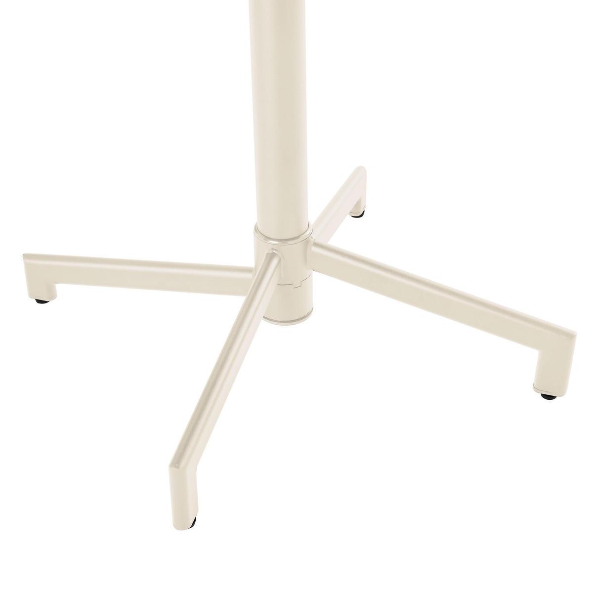 BISTROTISCH, Elfenbeinfarbe - Weiß, Metall (70/70/72cm) - Oviala