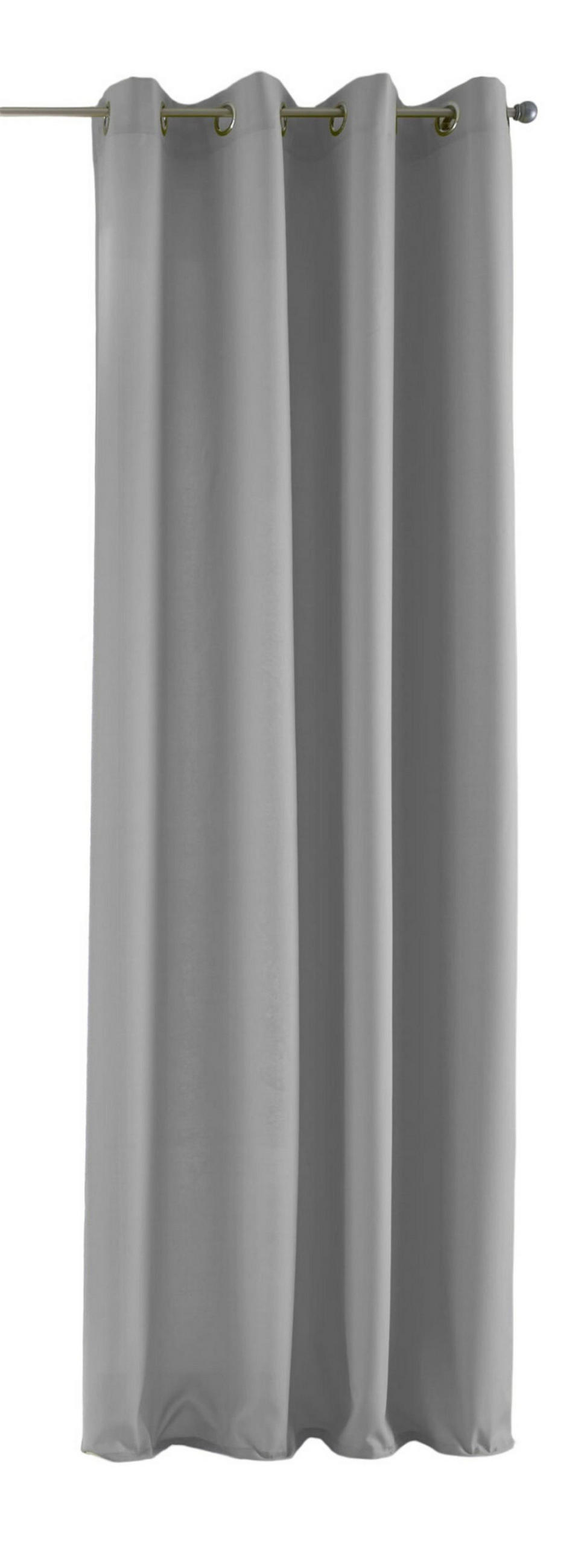 VORHANG PALERMO HxB 175x140 cm Grau - Grau, Textil (140/175/1cm) - Gardinenbox