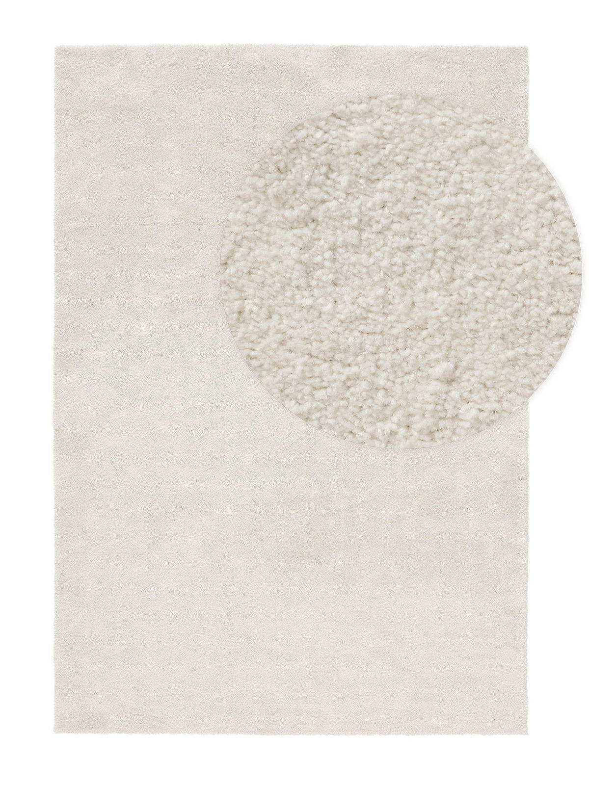 TEPPICH Tacoma Cream 80x150 cm - Creme, Textil (80/150cm) - benuta Nest
