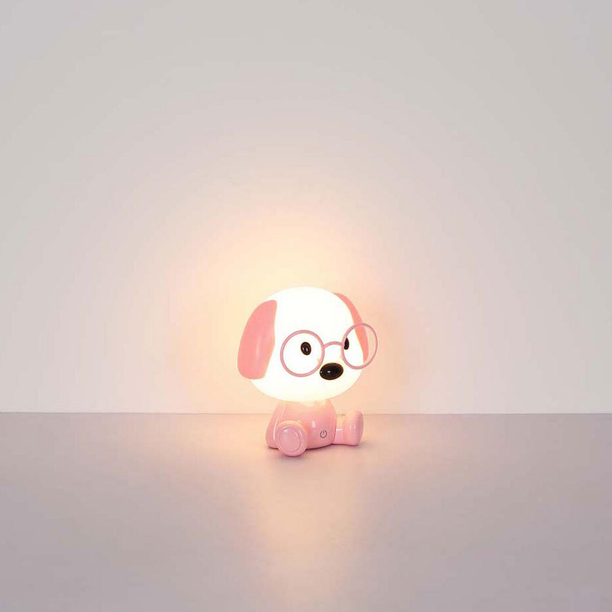 LED KINDERTISCHLEUCHTE Puppy Rosa - Rosa, Kunststoff (18/15/20cm) - Globo Lighting