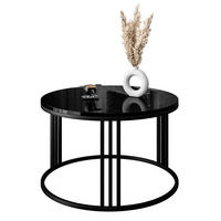 COUCHTISCH LORI Hochglanz - Schwarz, Holzwerkstoff (70/70/48cm) - Lookway