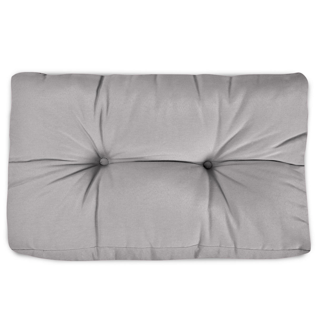 PALETTENKISSEN Eco Style Rücken 60/40/10 cm Hellgrau (2tlg) - Hellgrau, Textil (40/20/60cm)