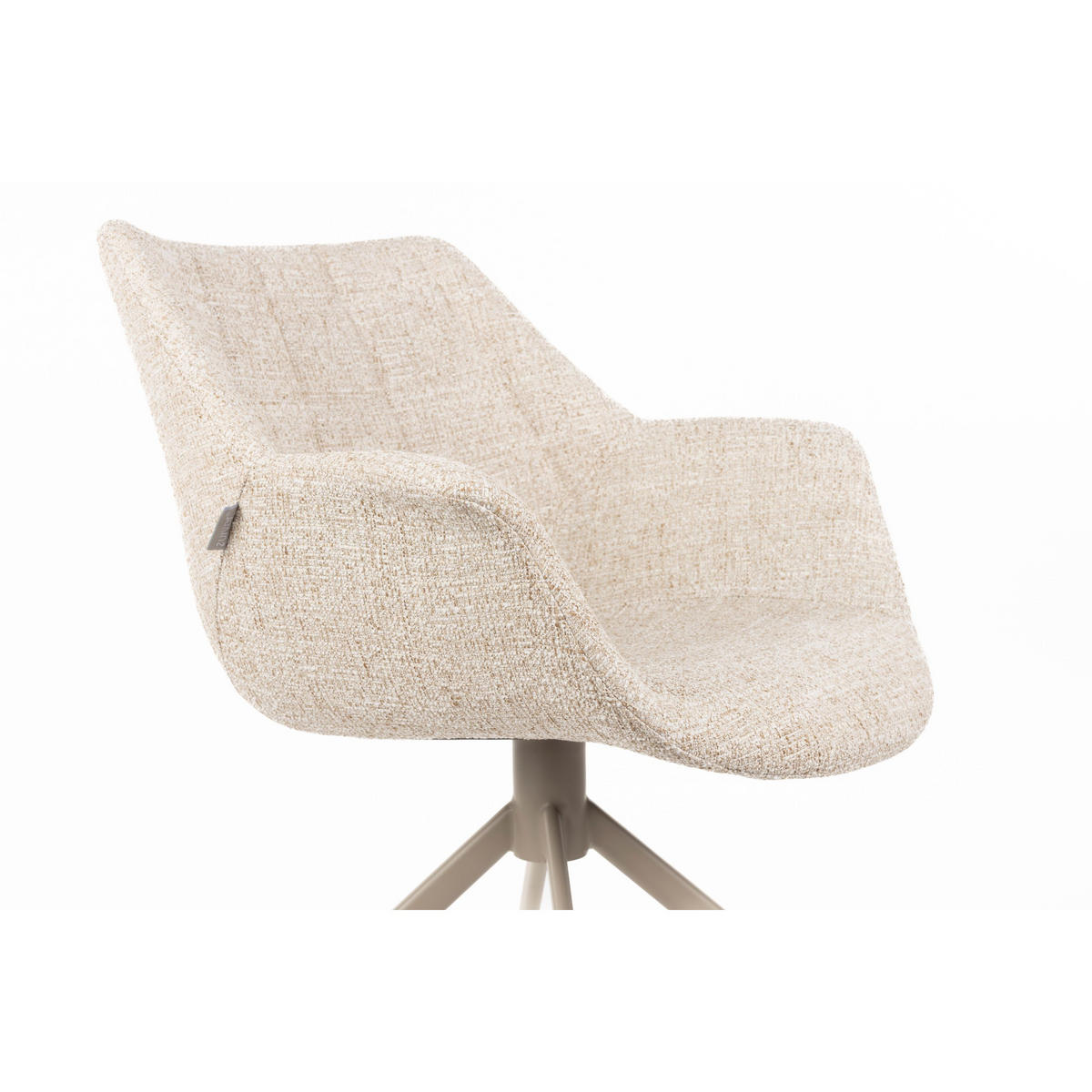 ESSZIMMERSTUHL Doulton Beige - 2 er Set - Beige, Textil (67/80/61cm) - Zuiver