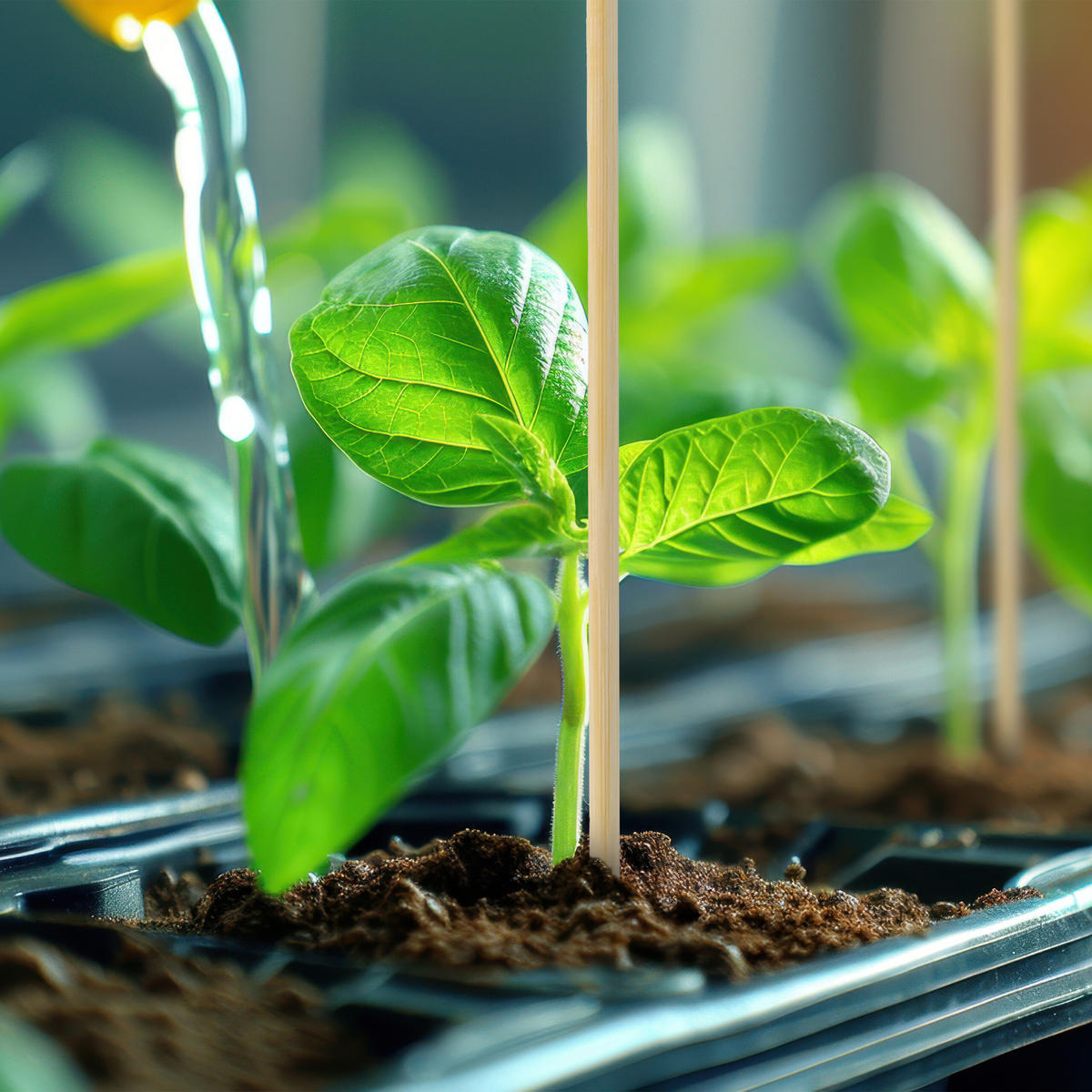 200XBAMBUSOVÉ tyče - svetlohnedá, drevo (0.5/30/0.5cm) - Relaxdays