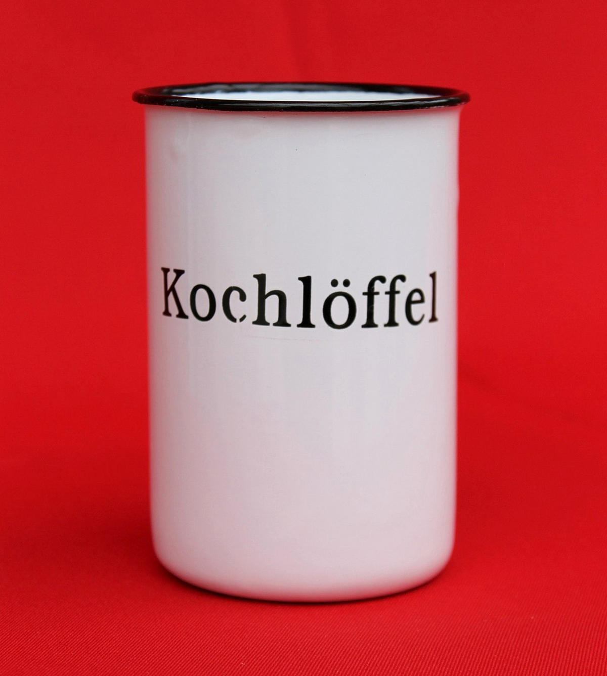 KOCHLÖFFELHALTER Metall emailliert Weiß 11,5 cm - Weiß, Metall (8/11.5/8cm) - DanDiBo