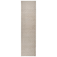 KOBEREC Z UMĚLÉ KOŽEŠINY Béžový 80/300 cm Mitchell - béžová, plast (80/300cm) - Beliani