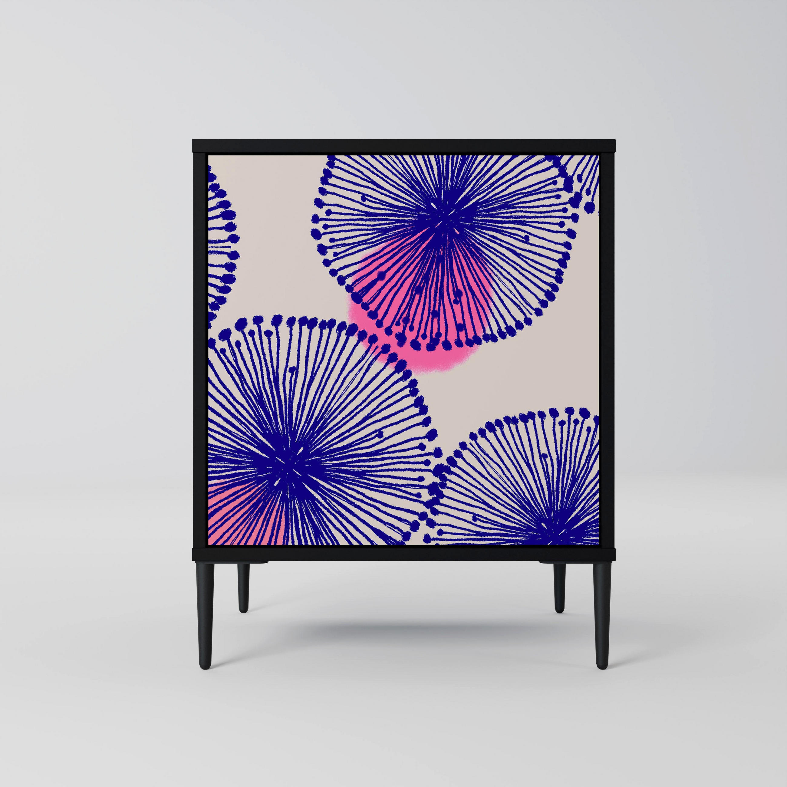 SpaceRebels Sideboard Schwarz 57.5x72.5x42 cm
