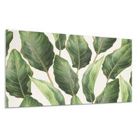 WANDPANEEL 100x50 cm selbstklebend Tropica - Smaragdgrün, Kunststoff (50/1.6/100cm) - Wallfluent