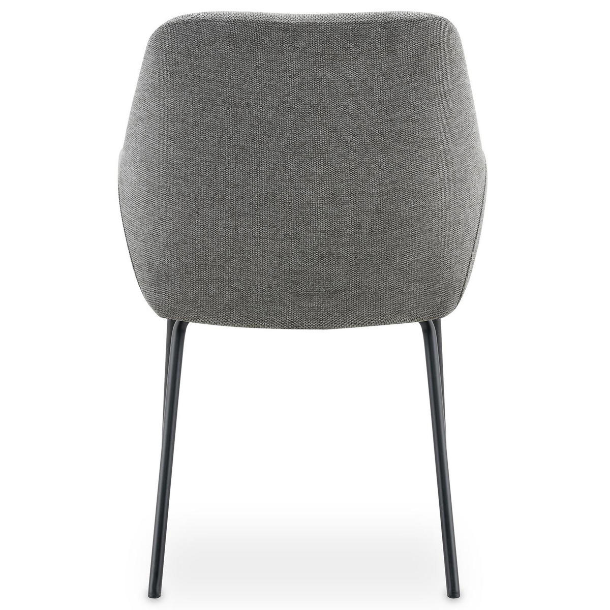 ESSZIMMERSTÜHLE TURSI 2er-Set grau - Grau, Textil (56/83/55cm) - IDIMEX