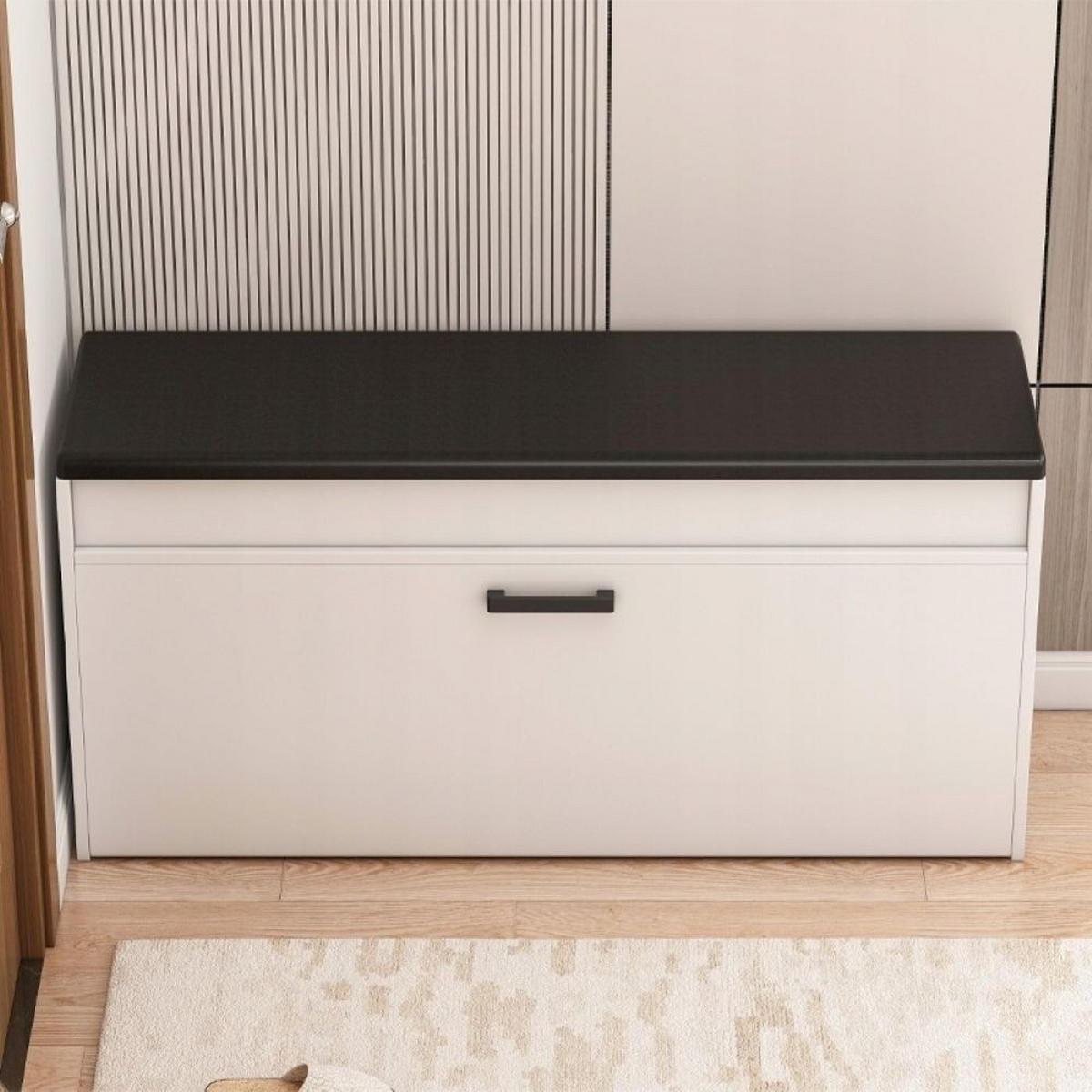 SCHUHSCHRANK, weiß 100/35/49 cm - Weiß, Holzwerkstoff (100/49/35cm)