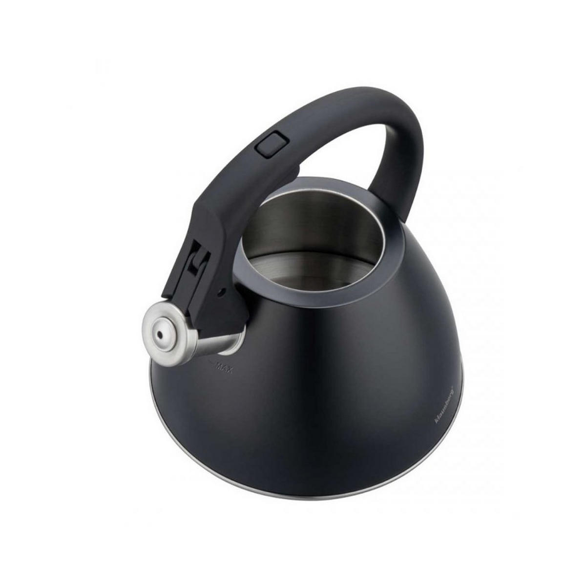 WASSERKESSEL Schwarz 20/21/23 cm 64821 - Schwarz, Metall (20cm) - Klausberg 