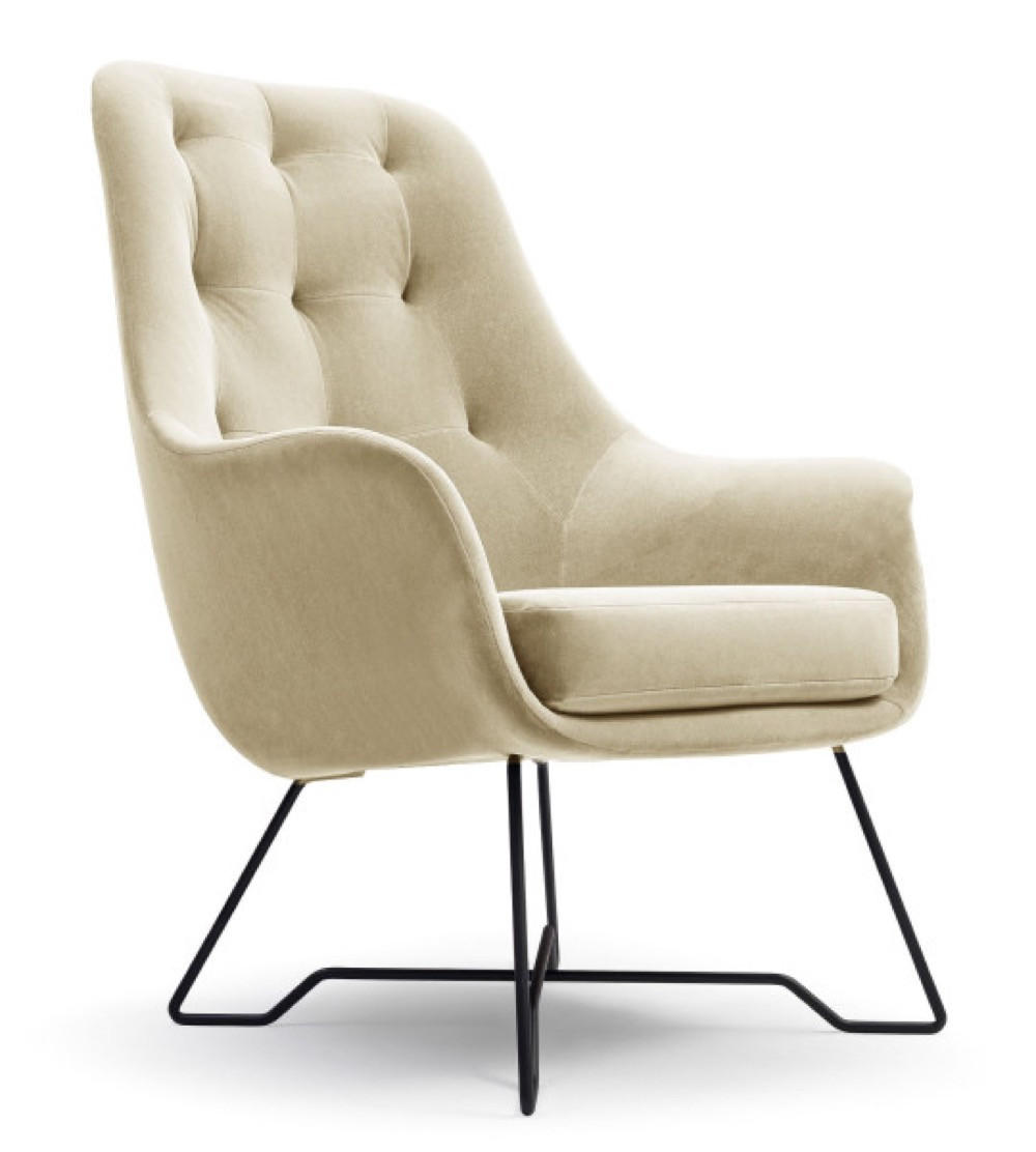 SESSEL Beige ENZO Gepolstert Mit Gepolstertem Rücken - Beige, Textil (72.5/101.5/83cm) - Sepro Meble