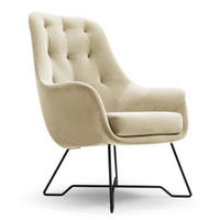 SESSEL Beige ENZO Gepolstert Mit Gepolstertem Rücken - Beige, Textil (72.5/101.5/83cm) - Sepro Meble
