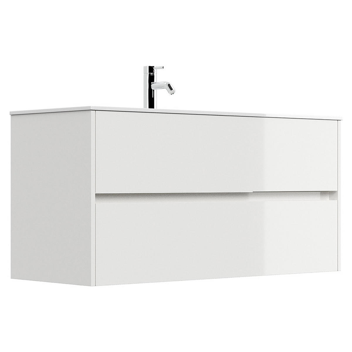 WASCHTISCH Livigno-02 - Weiß, Holzwerkstoff (120/59/47cm) - Lomado