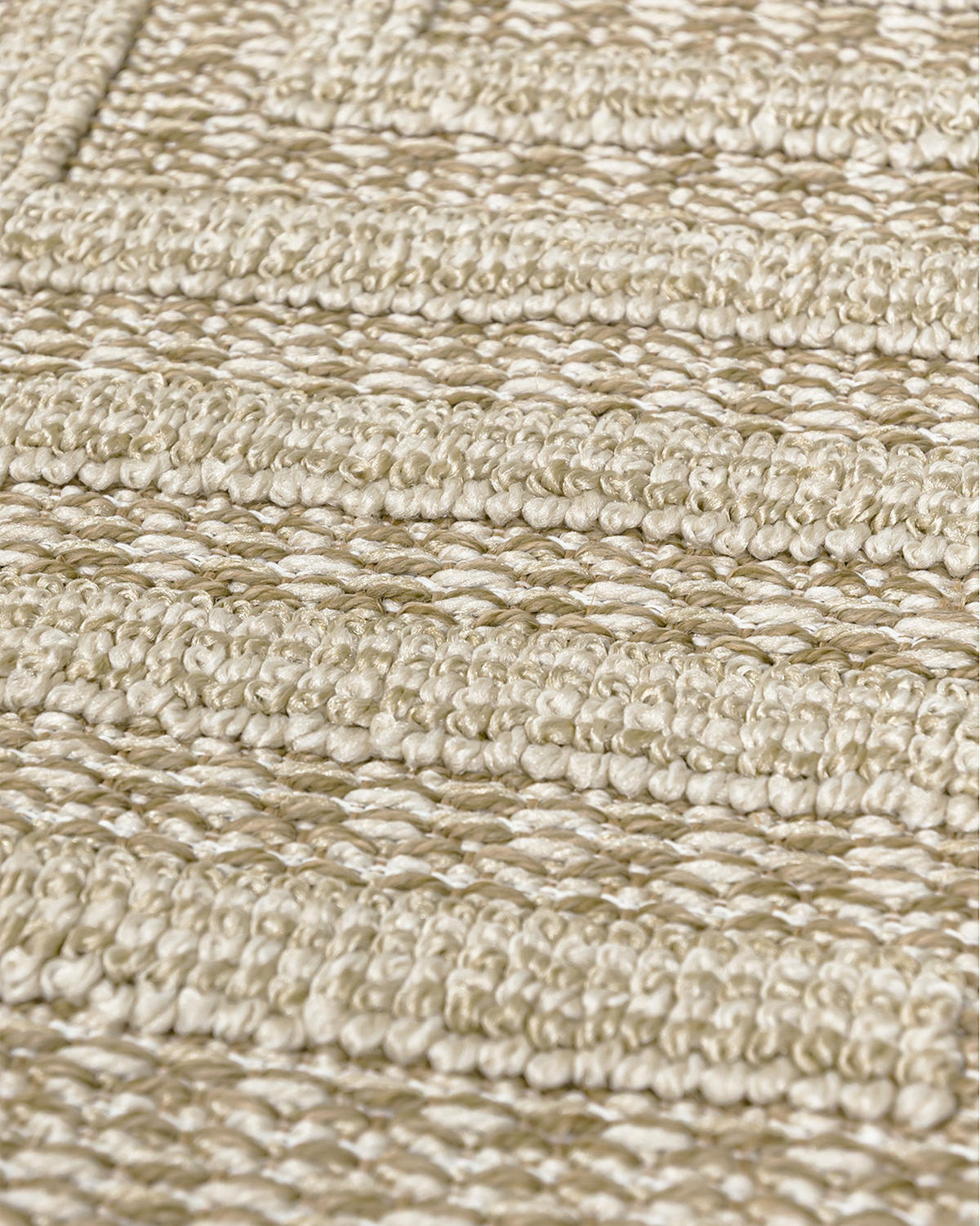 TEPPICH In-& Outdoor Cangas Enredo Mazovia 120x170cm Beige Creme Abstrakt Kurzflor - Creme, Textil (120/170cm) - Mazovia