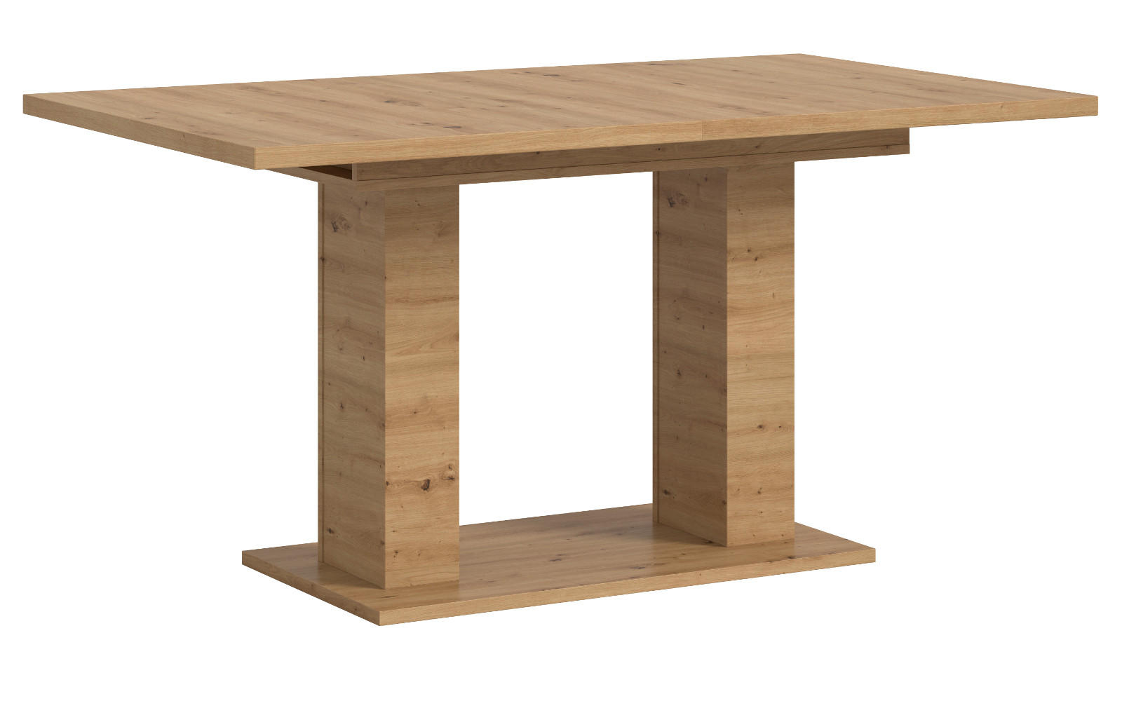 ESSTISCH Eiche Artisan, Küchentisch ausziehbar 150 - 190 cm - Eiche Artisan, Holzwerkstoff/Metall (150/90/76cm) - Inn.Furn