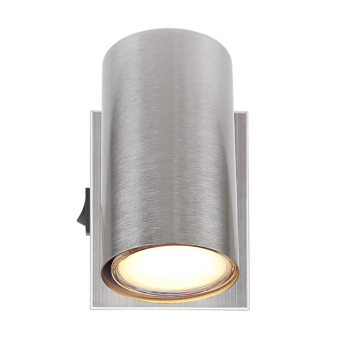 LED WANDLEUCHTE Robby Metall Silber - Silberfarben, Metall (7/10/12cm) - Globo Lighting