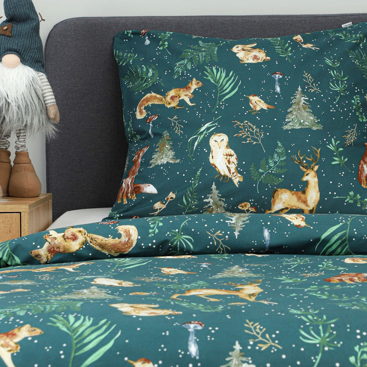 BETTWÄSCHE Padu Baumwolle 160/200 cm - Grün, Textil (160/200cm) - Homla