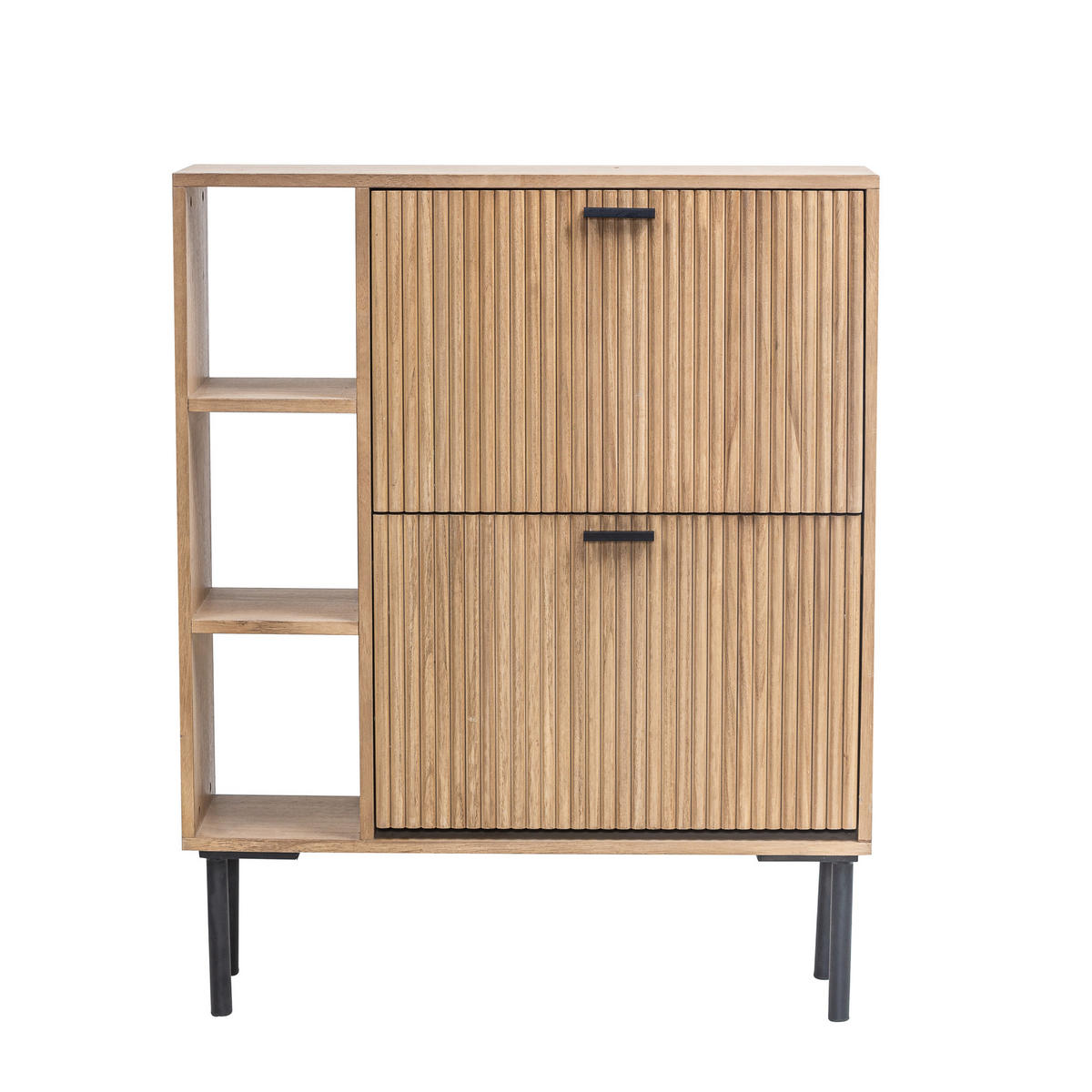 SCHUHSCHRANK Buchenholz Braun - Braun, Holz (80/97.5/23cm) - Nordlys
