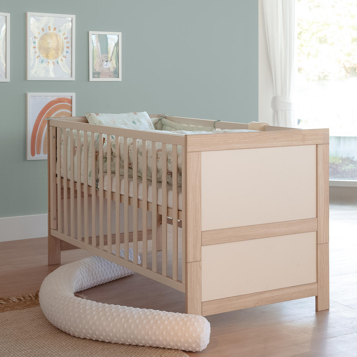 BABYBETT Momo 70x140 cm - Kaschmir, Holzwerkstoff (70/140cm) - Roba