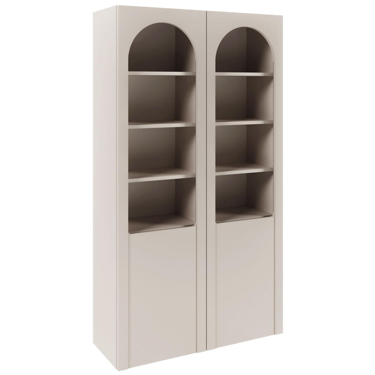 VITRINE Arkadia Kaschmirgrau 100 cm - Kaschmir, Holzwerkstoff (100/180/33cm) - Selsey