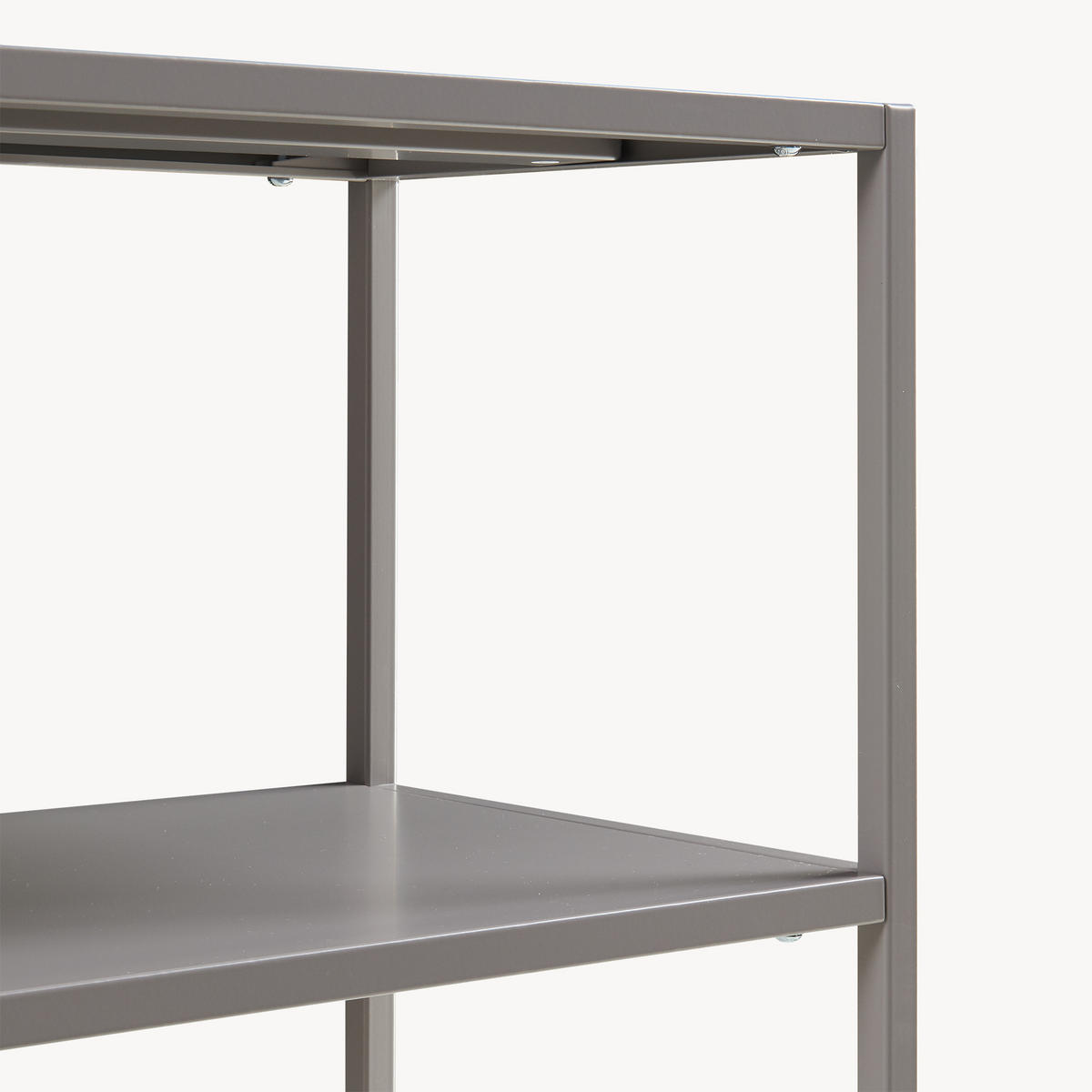 KONSOLENTISCH Kuhmo - Hellgrau, Metall (30/80/80cm) - [en.casa]