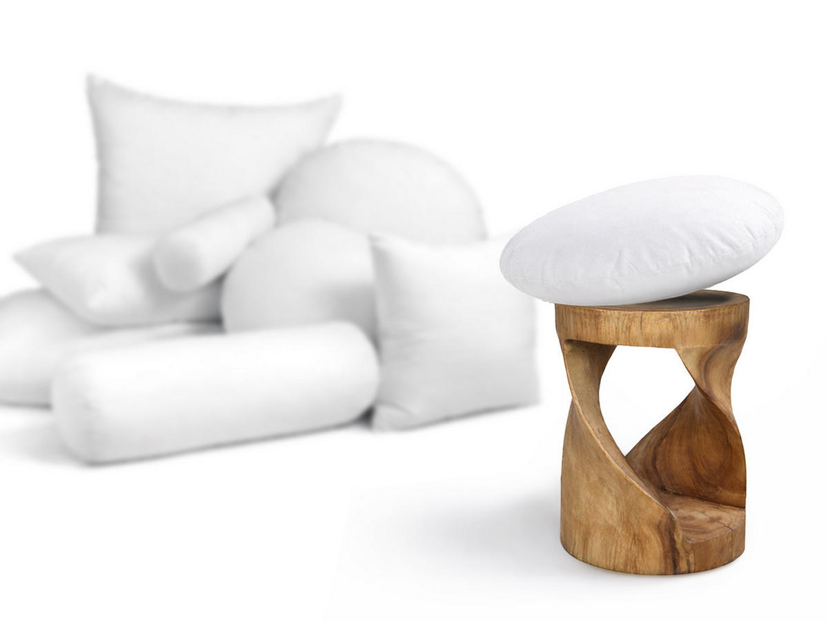 KISSENFÜLLUNG Rund PublikFree Faserbällchen 60 cm Ø - Weiß, Naturmaterialien/Kunststoff (60/60cm) - beties Heimtextil