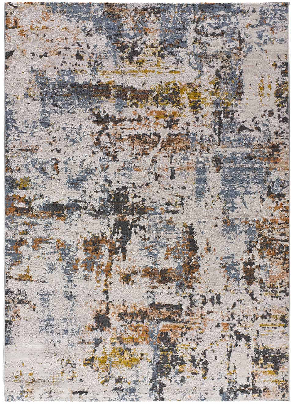 Atticgo Webteppich Mehrfarbig, Beige, Blau, Kupfer 154x230 cm