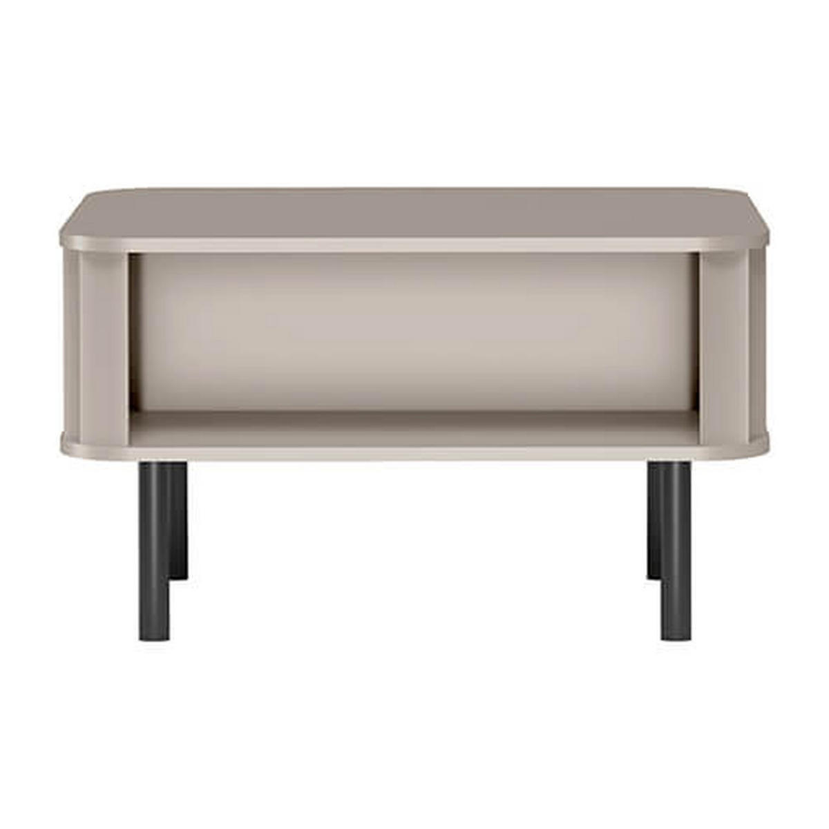 COUCHTISCH Novado NO-10 92 x 67 x 40 cm Greige - Greige, Holzwerkstoff/Metall (67/92/40cm) - Koseto