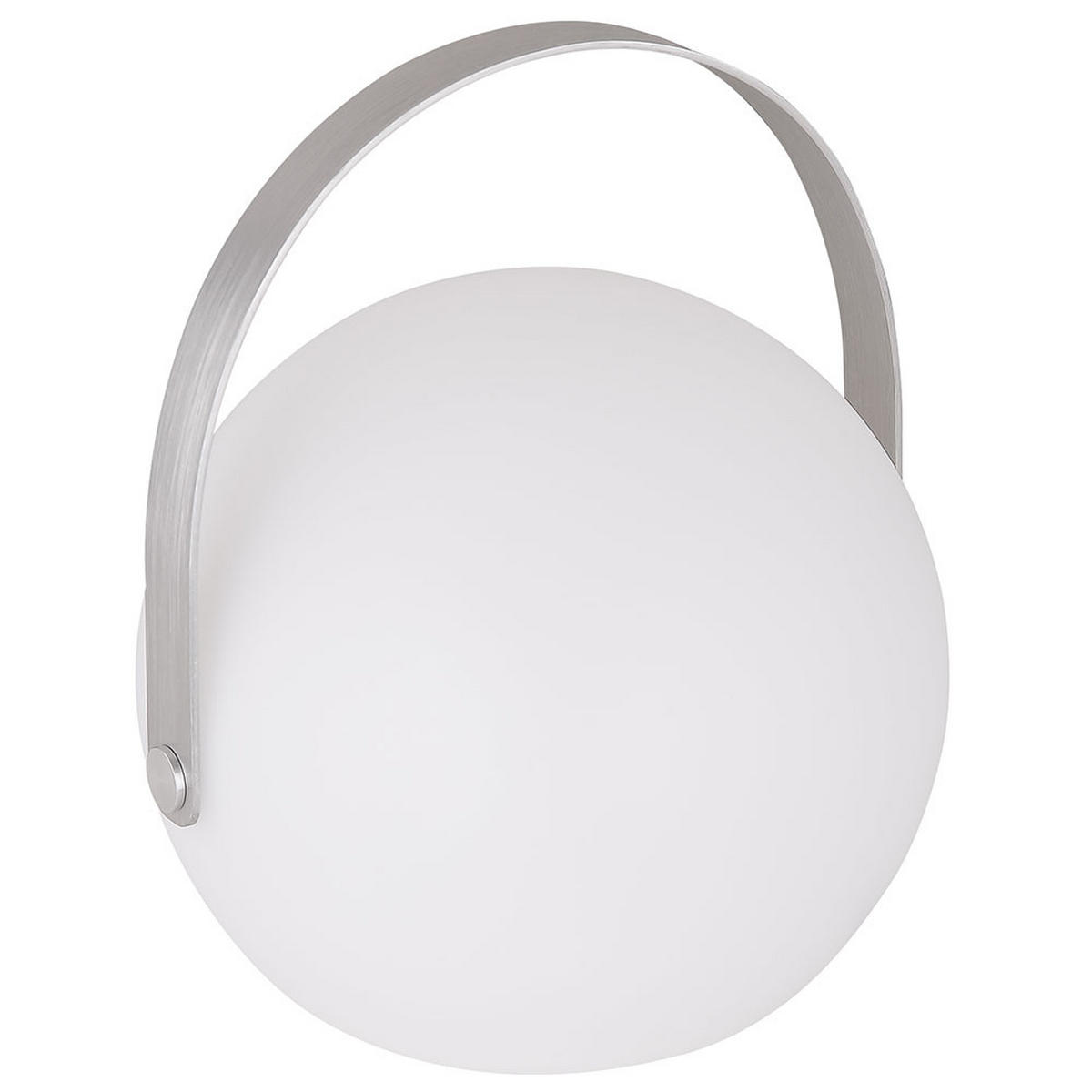 LED AUSSENLEUCHTE Kugel Weiß - Weiß, Metall (18.9/18.9/21cm) - Globo Lighting