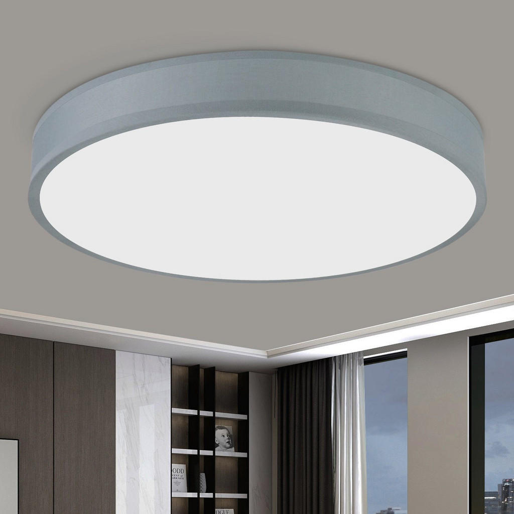 Thumbnail - Nettlife Led-Deckenleuchte, Grün, Textil, 38x6x38 cm, Lampen & Leuchten, Innenbeleuchtung, Deckenleuchten