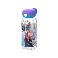 TRINKFLASCHE MIT KLAPPDECKEL Campus Frozen Friends 600 ml - Blau/Lila, Kunststoff (0.6L) - Mepal