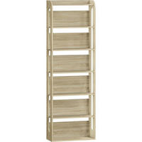 BÜCHERREGAL 7-stöckig Eichefarben 24 x 60 x 182 cm - Braun, Holzwerkstoff (60/182/24cm)