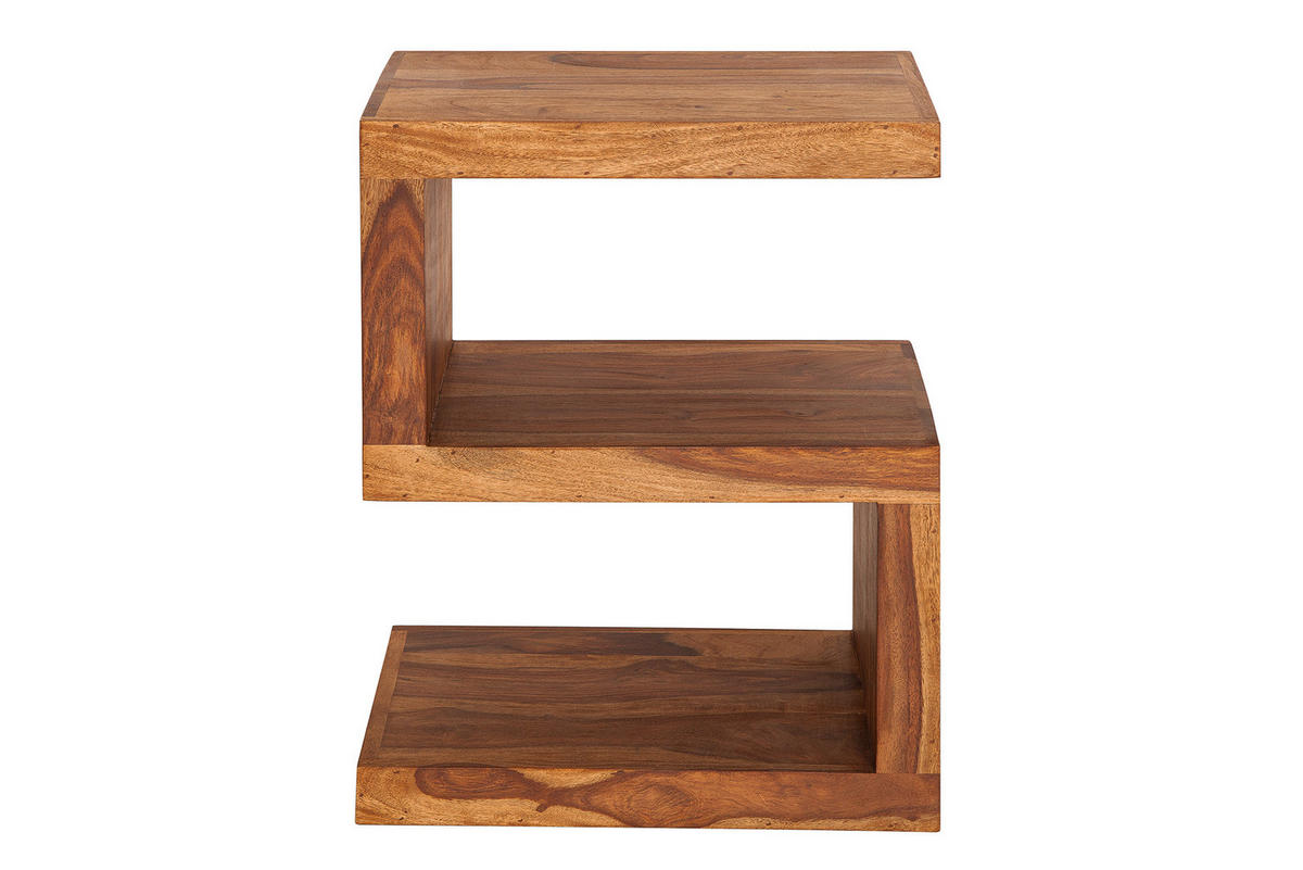 BEISTELLTISCH S Sheesham Natur 60 cm - Braun, Holz (30/45/60cm) - riess-ambiente