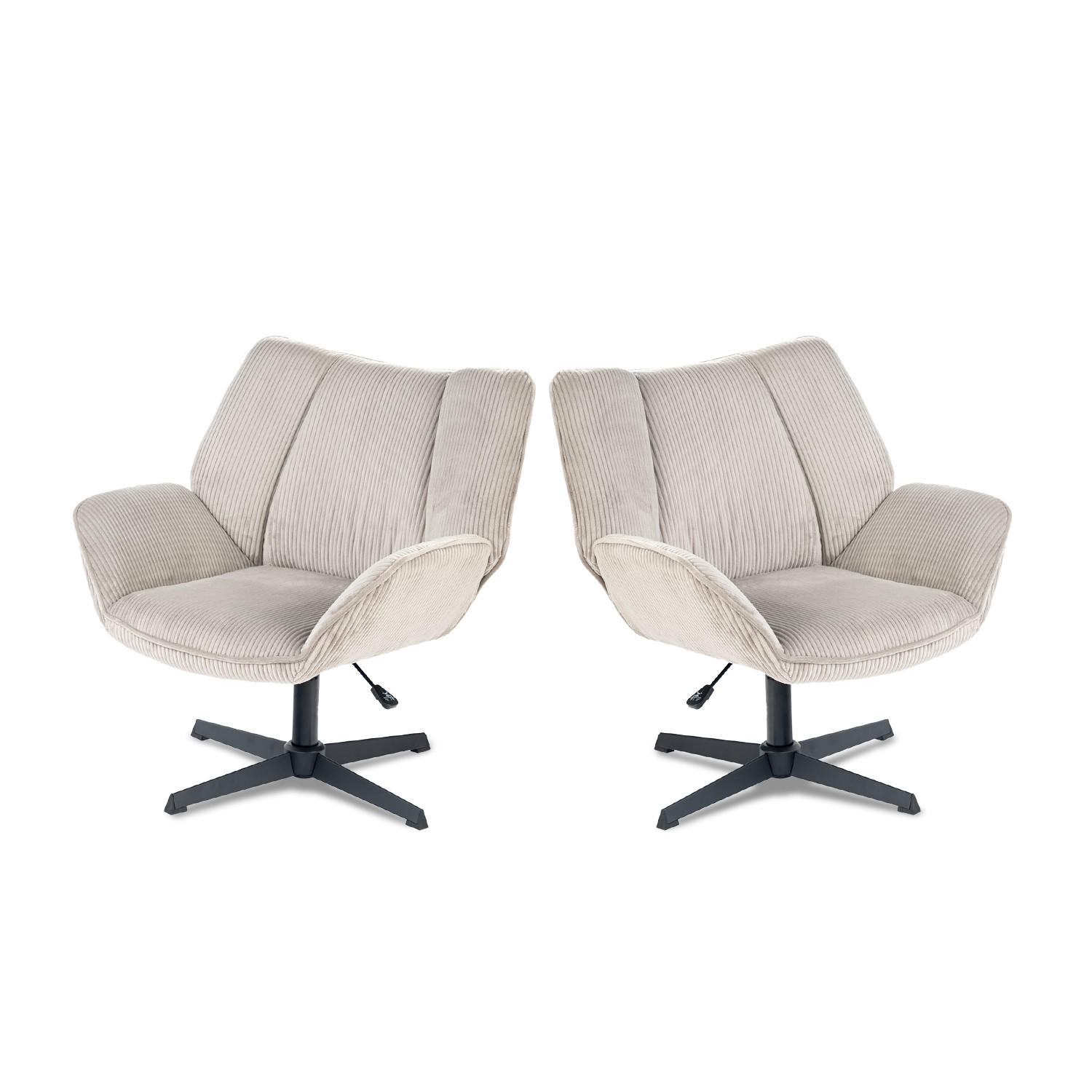 DREHESSEL 2er Set in Taupe - Taupe, Textil (72/90.5/66.5cm) - Meubles Cosy