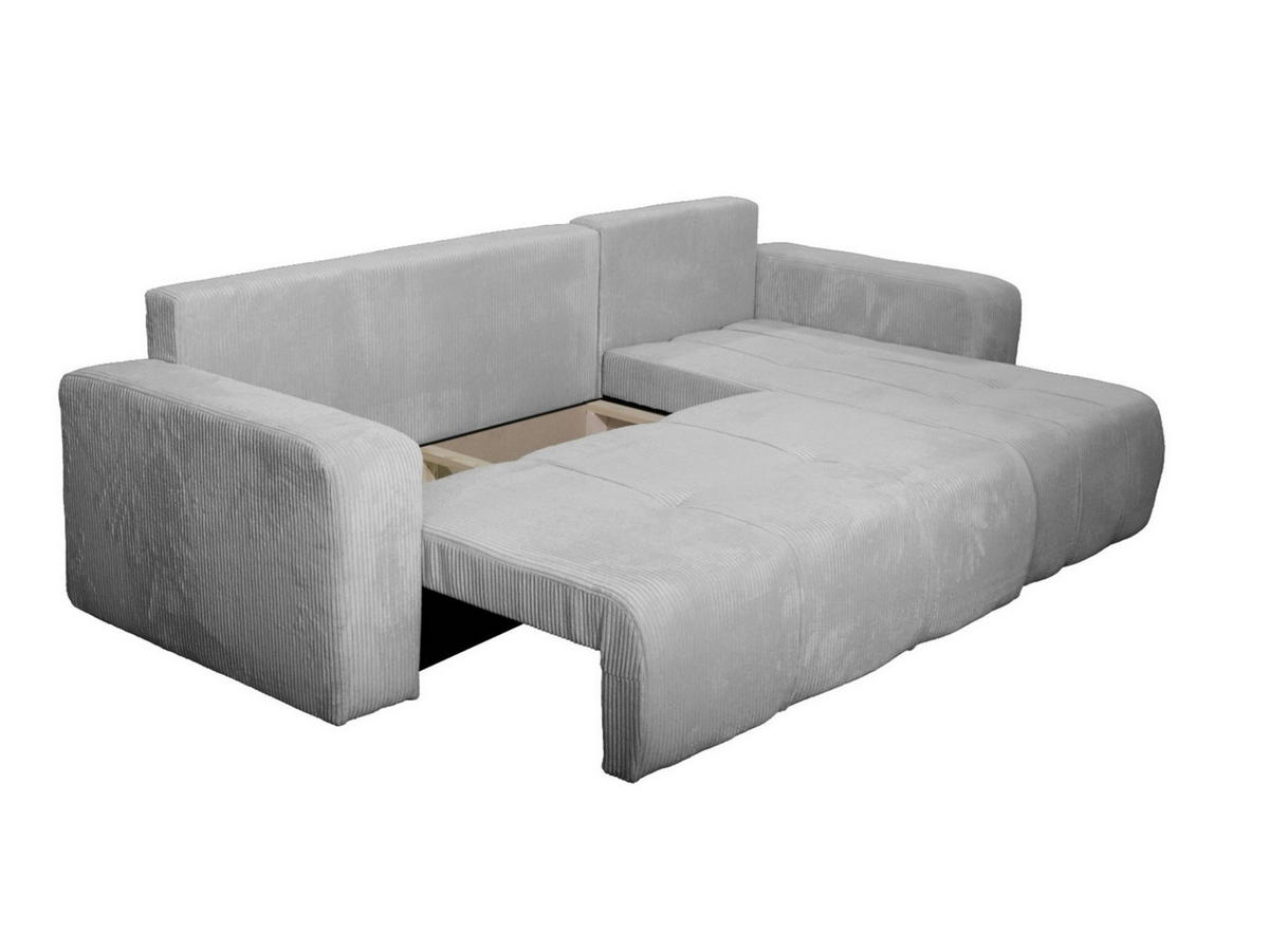 ECKSOFA Dagny Mit Schlaffunktion - Blau, Holzwerkstoff/Textil (248/146cm) - Fun Möbel
