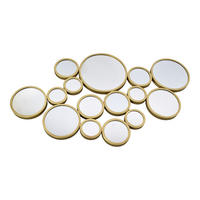 WANDSPIEGEL Bubbles Gold - Goldfarben, Metall (115/62/4cm) - LOFT42